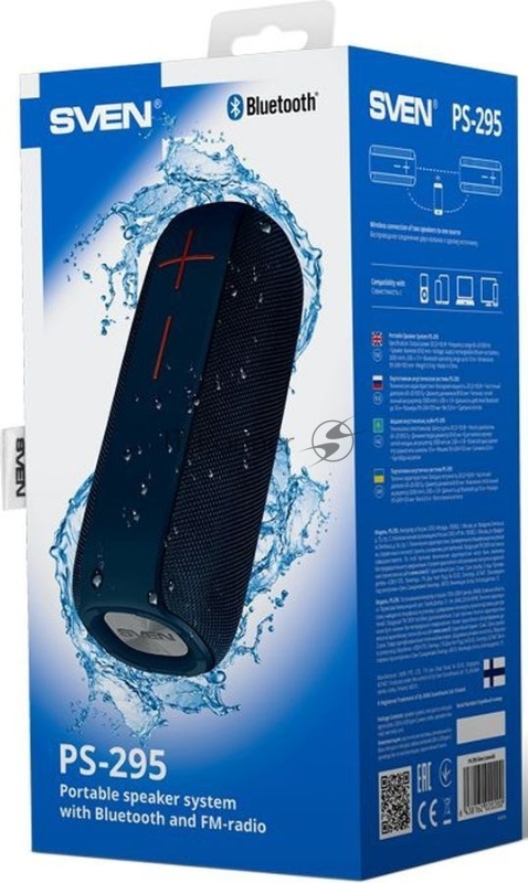 Колонка порт. Sven АС PS-295 черный 20W 1.0 BT 10м 3000mAh