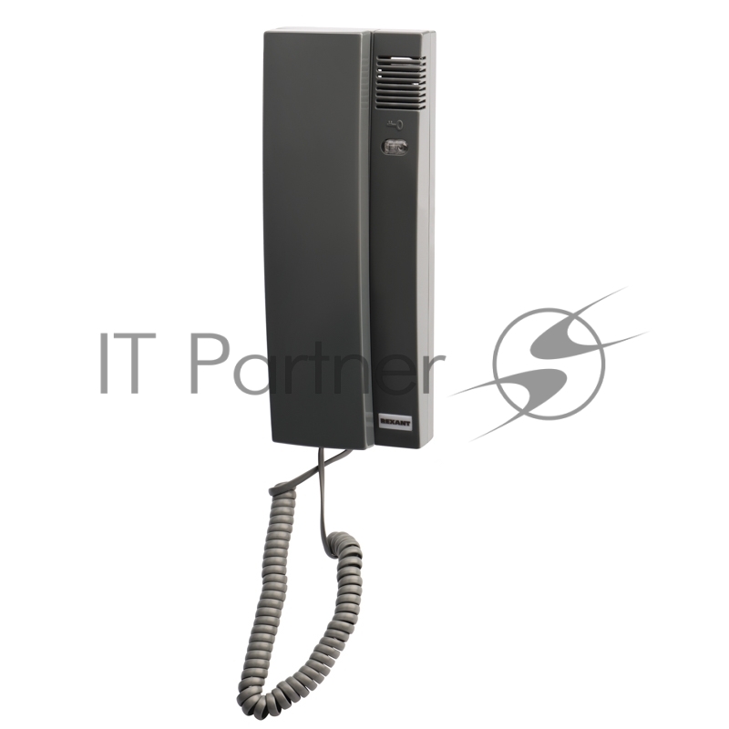 Трубка домофона с индикатором и регулировкой звука RX-321, серая REXANT