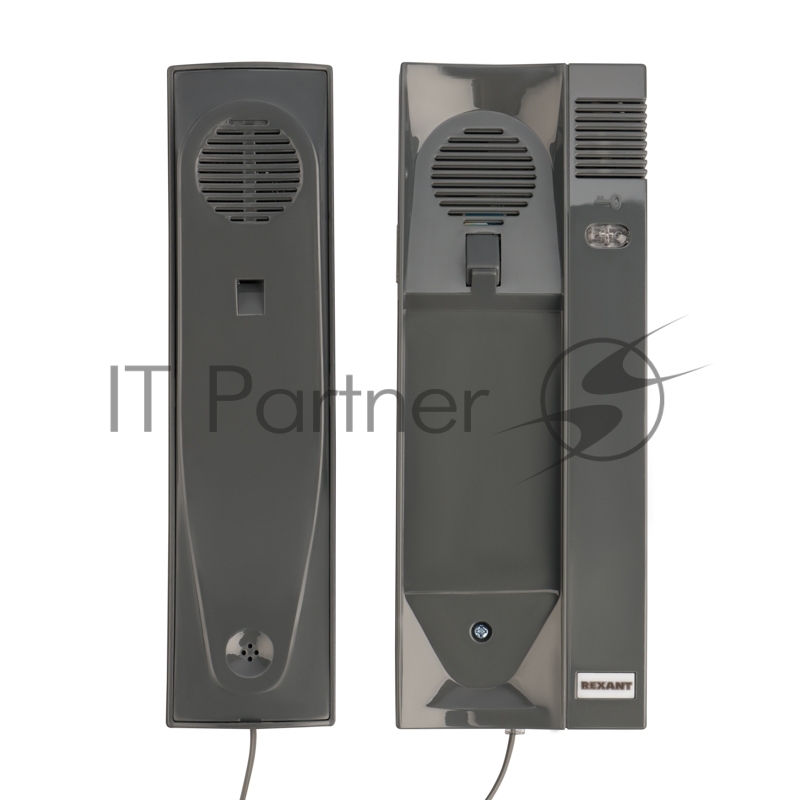 Трубка домофона с индикатором и регулировкой звука RX-321, серая REXANT