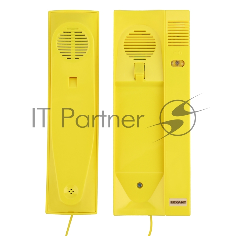 Трубка домофона с индикатором и регулировкой звука RX-322, желтая REXANT