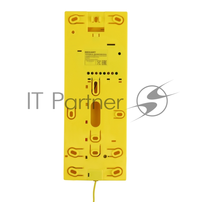 Трубка домофона с индикатором и регулировкой звука RX-322, желтая REXANT