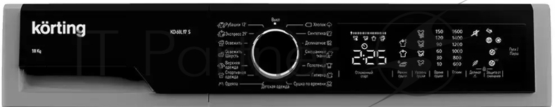 Сушильная машина KORTING KD 60L97 S, ГЛУБИНА 64 см,загрузка 10 кг, сенсорное управление в поворотным JOG регулятором, барабан PEARL, Цифровой дисплей с отображением времени до окончания программы, 15 программ, отложенный старт до 24-х часов, Контрол