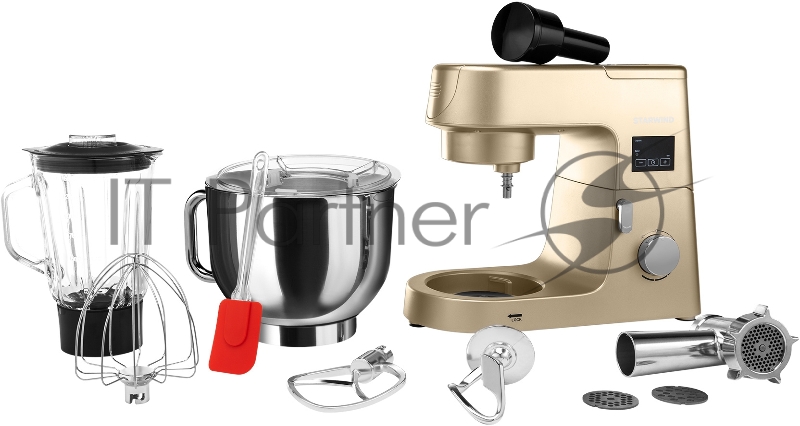 Кухонная машина Starwind SKM8193 планетар.вращ. 1600Вт золотистый