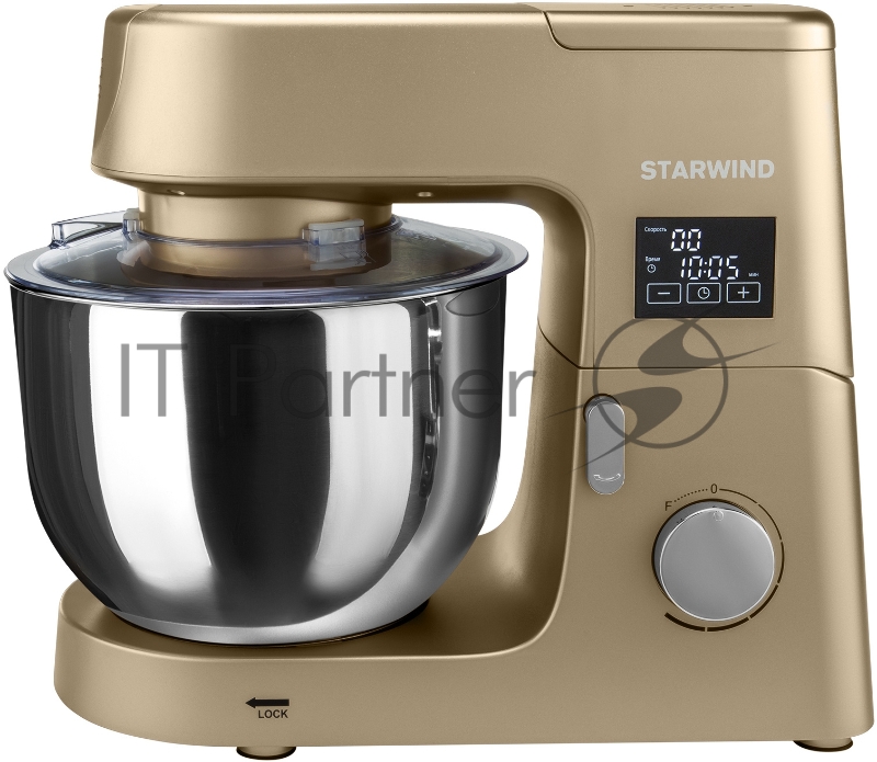 Кухонная машина Starwind SKM8193 планетар.вращ. 1600Вт золотистый