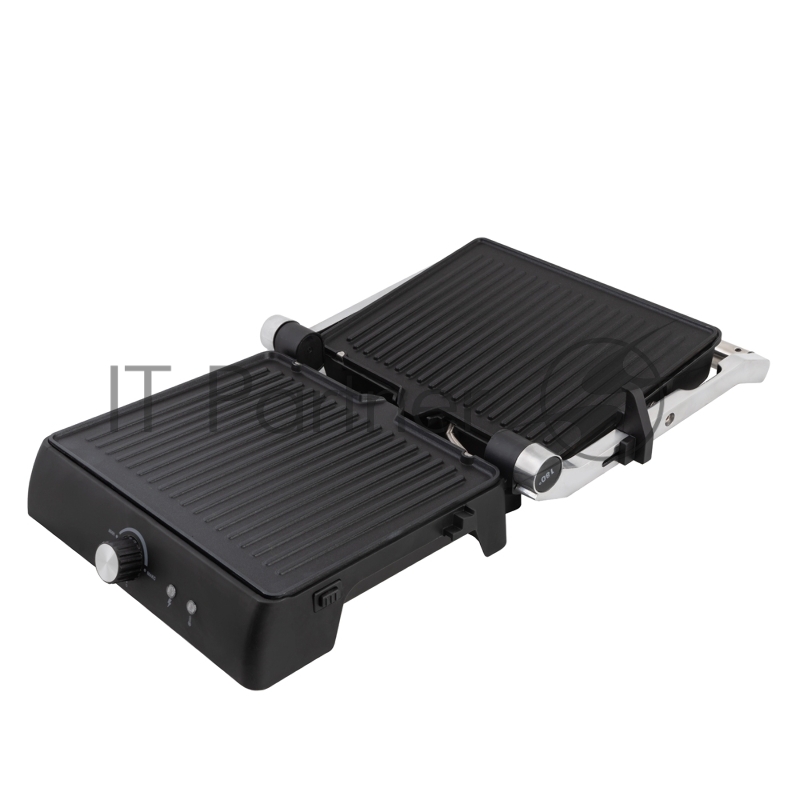 Электрический пресс-гриль ENDEVER Grillmaster 225, серебристый/черный, 2300 Вт, терморегулятор, размер пов-ти 28х17 см, 2 шт/уп