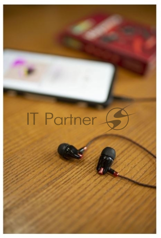 Наушники вакуумные AUX разъём с МК без рег.громкости длина 1.1м More Choice G26 (Red)