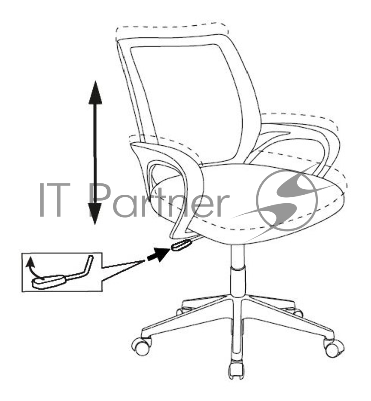 Кресло детское Бюрократ BUROKIDS 1 W мультиколор геометрия крестовина пластик пластик белый