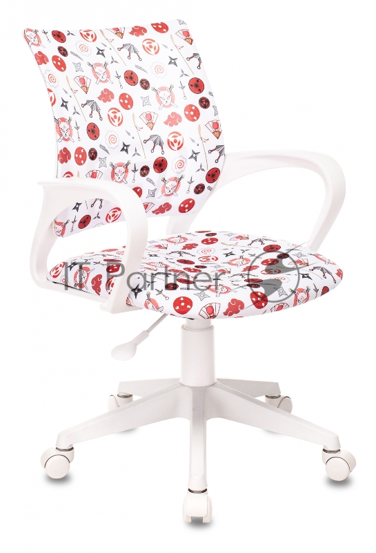 Кресло детское Бюрократ KD-W4 белый наруто крестовина пластик пластик белый