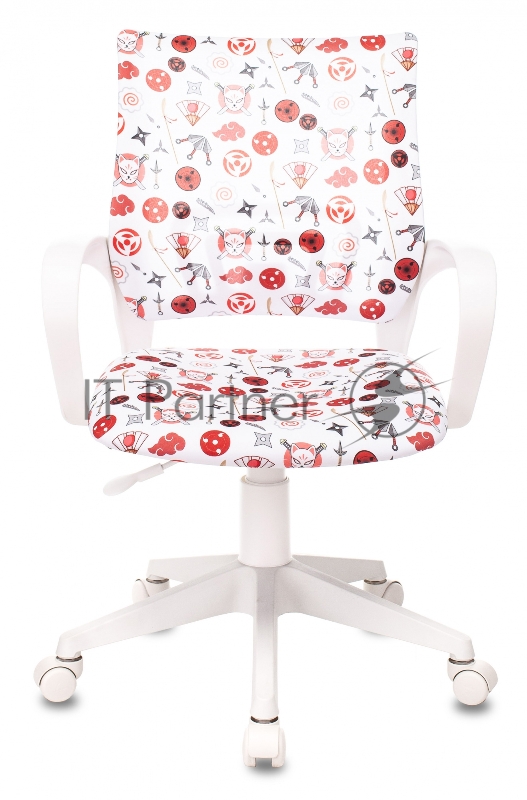 Кресло детское Бюрократ KD-W4 белый наруто крестовина пластик пластик белый