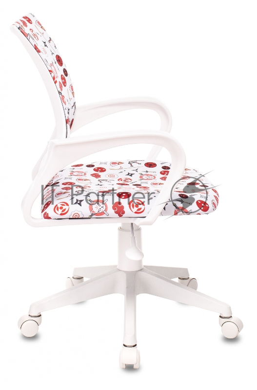 Кресло детское Бюрократ KD-W4 белый наруто крестовина пластик пластик белый