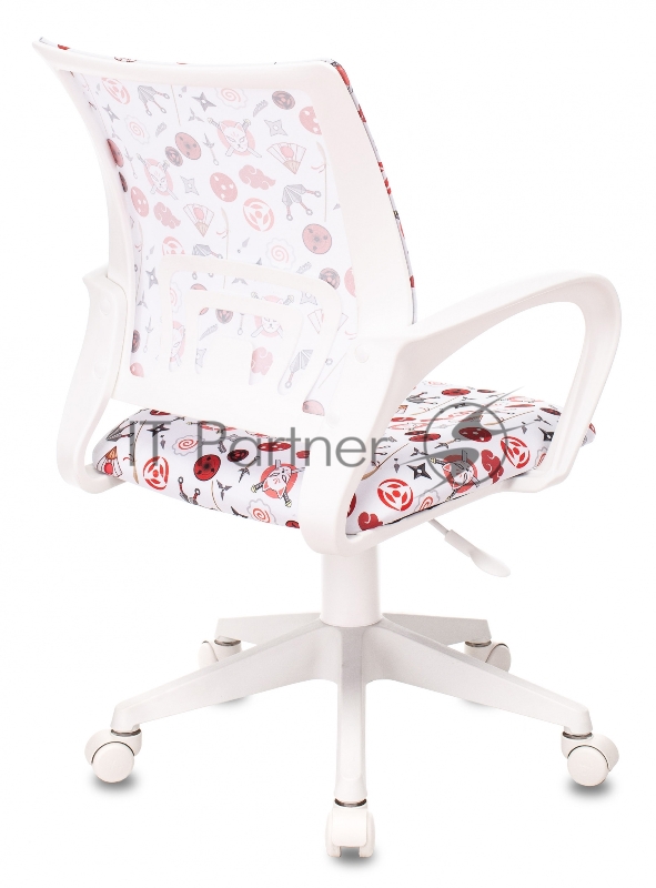 Кресло детское Бюрократ KD-W4 белый наруто крестовина пластик пластик белый
