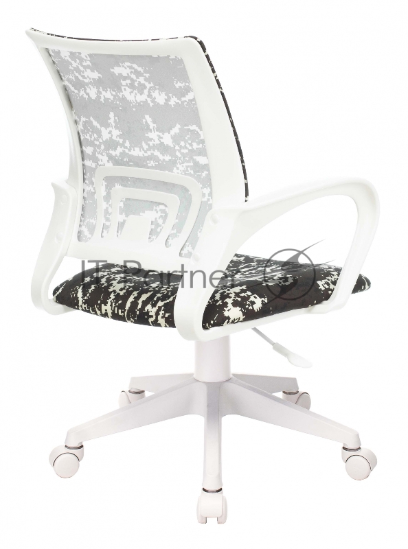 Кресло детское Бюрократ KD-W4 черный/зеленый милитари крестовина пластик белый пластик белый