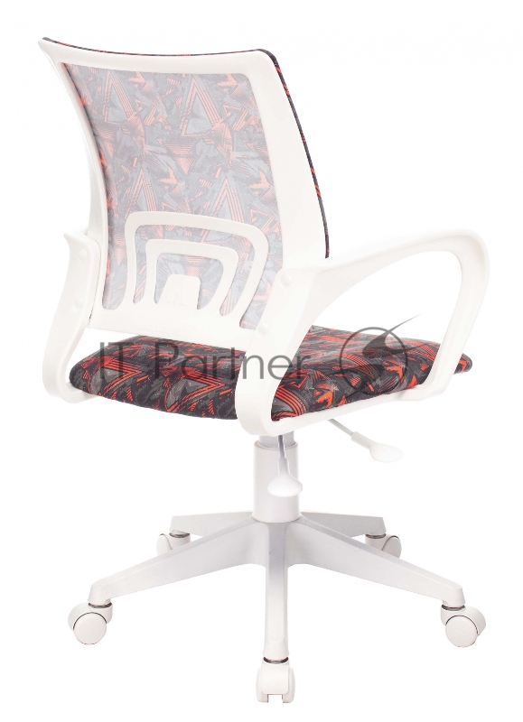 Кресло детское Бюрократ KD-W4 черный/красный красный кристалл крестовина пластик белый пластик белый