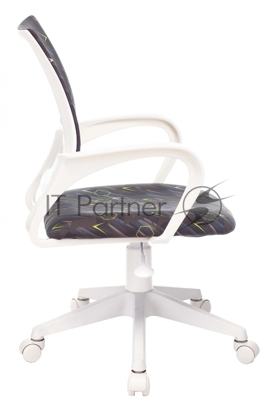 Кресло детское Бюрократ KD-W4 черный/синий регата крестовина пластик белый пластик белый