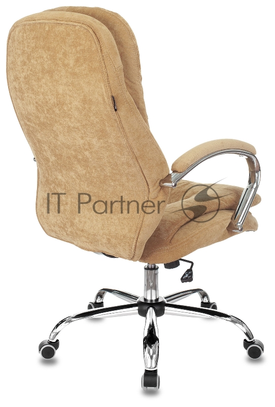 Кресло руководителя Бюрократ T-9950SL Fabric горчичный Velvet 73 крестовина металл хром