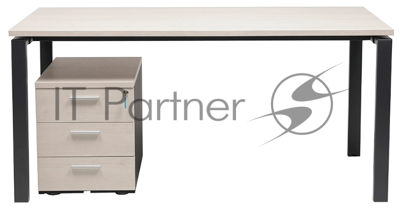 Стол Практик NT письменный прямой 1400x700x750мм вяз натуральный/антрацит (K35099223215)