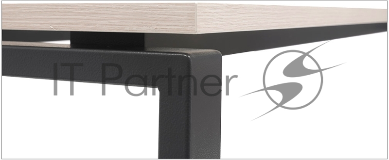 Стол Практик NT письменный прямой 1400x700x750мм вяз натуральный/антрацит (K35099223215)