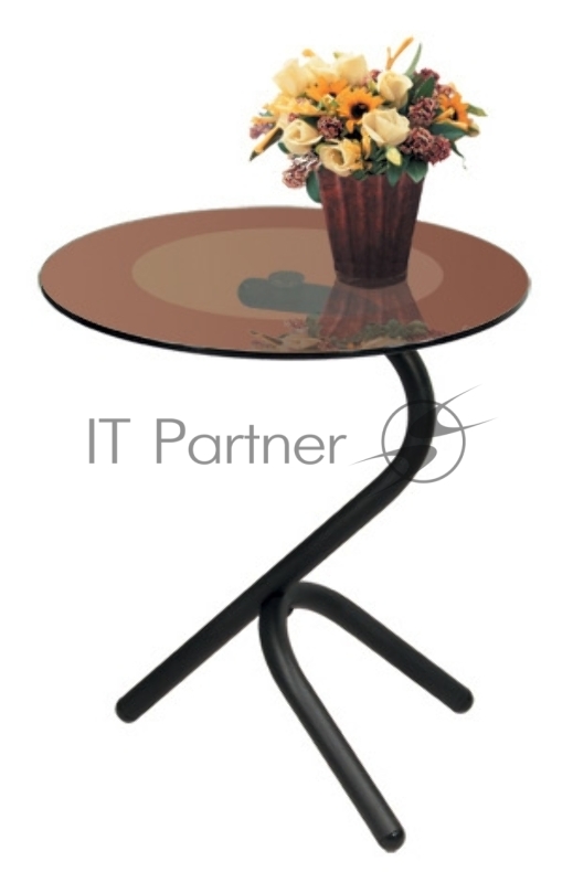 Стол журнальный ДУЭТ 5 столешница стекло черный