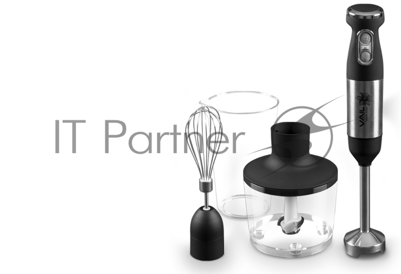 Блендерный набор VAIL VL-5734 (черный) DC мотор, 1000 Вт, Soft touch