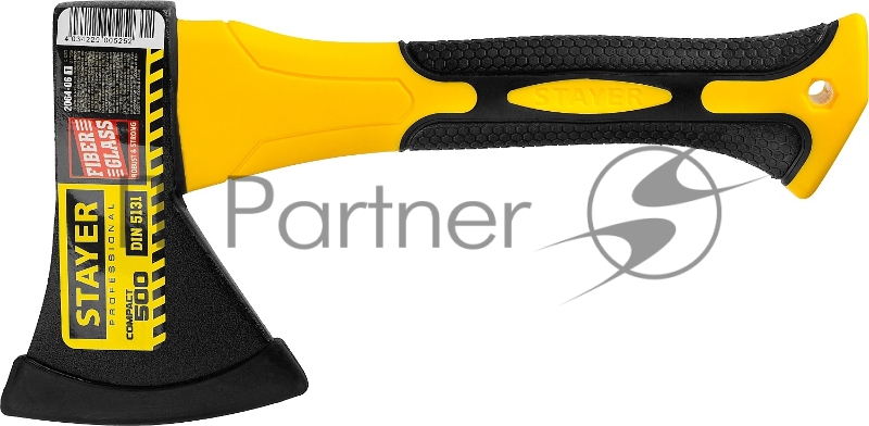 Топор STAYER COMPACT 2064-06_z01 600 г с фиберглассовой рукояткой