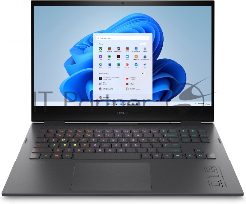 Ноутбук 16.1 IPS FHD HP Omen 16-c0043ur silver (AMD Ryzen 7 5800H/16Gb/1Tb SSD/3070 8Gb/W10) (4E1R8EA)