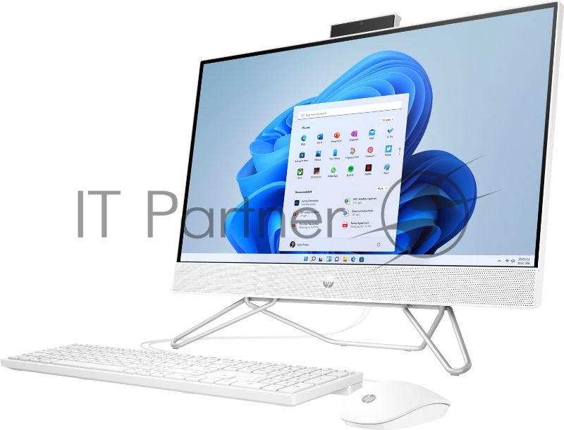 Моноблок 23.8 IPS FHD HP 24-cb0046ur white (Ryzen 5 5500U/8Gb/512Gb SSD/VGA int/W11) (60K76EA)