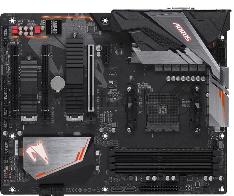 Материнская плата Gigabyte AMD B450 SAM4 ATX B450 AORUS PRO
