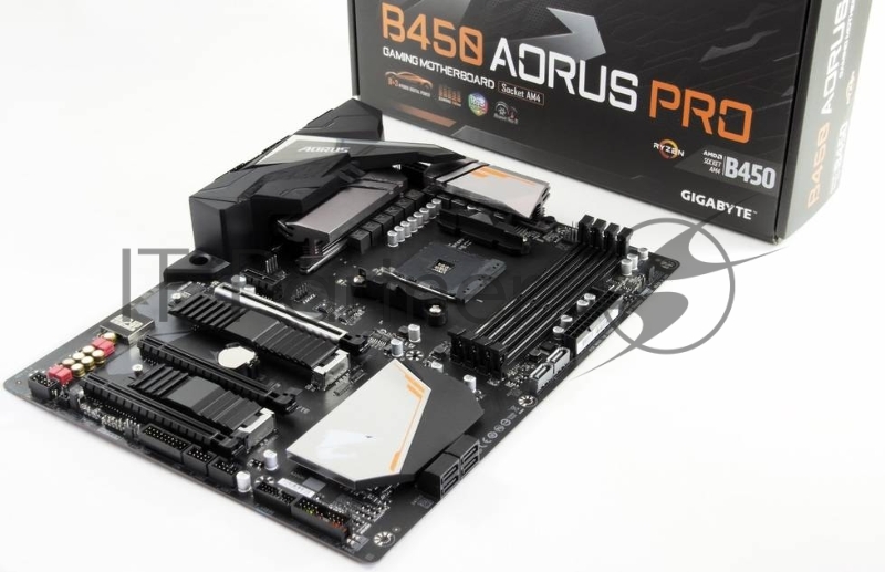 Материнская плата Gigabyte AMD B450 SAM4 ATX B450 AORUS PRO