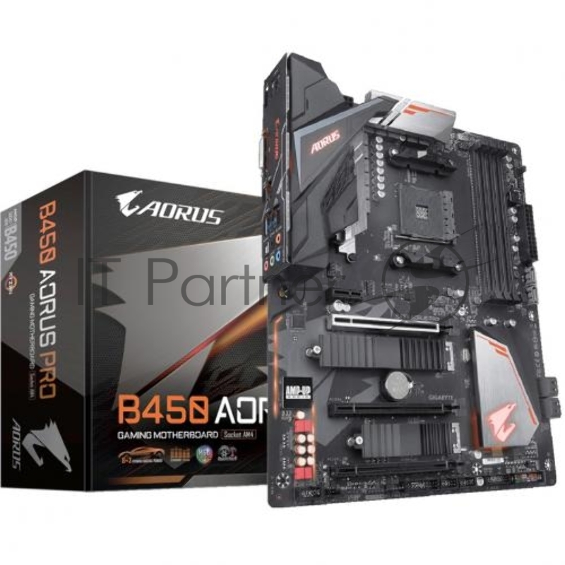 Материнская плата Gigabyte AMD B450 SAM4 ATX B450 AORUS PRO