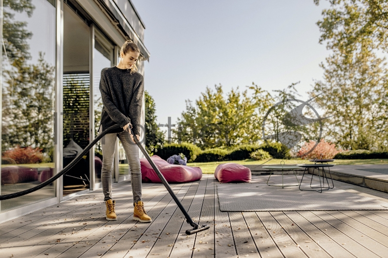 Строительный пылесос Karcher WD 2 Plus S V-15/4/18 1000Вт (уборка: сухая/сбор воды) желтый