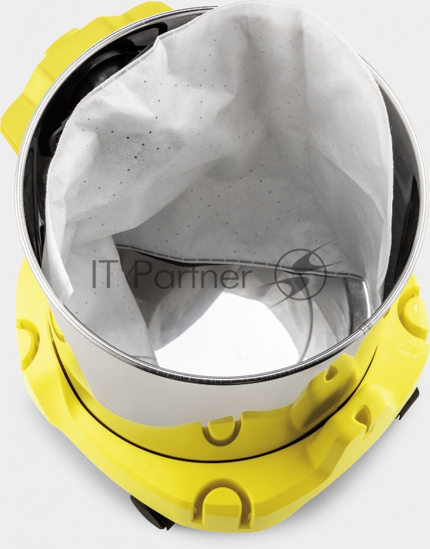 Строительный пылесос Karcher WD 2 Plus S V-15/4/18 1000Вт (уборка: сухая/сбор воды) желтый