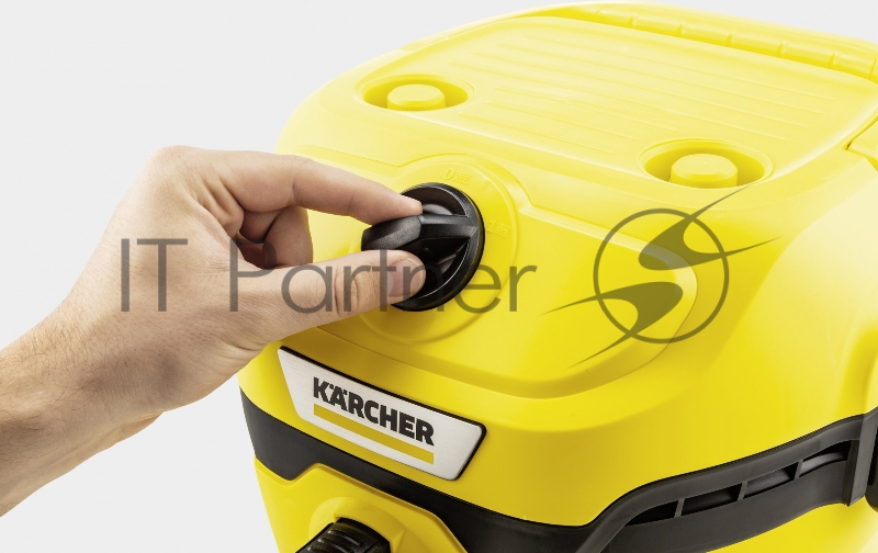 Строительный пылесос Karcher WD 2 Plus V-12/4/18 1000Вт (уборка: сухая/сбор воды) желтый