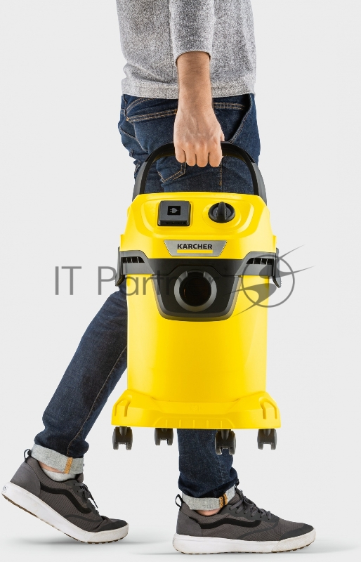 Строительный пылесос Karcher WD 3 P V-17/4/20 1000Вт (уборка: сухая/сбор воды) желтый