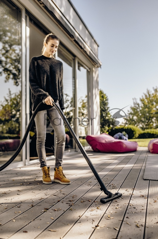 Строительный пылесос Karcher WD 4 V-20/5/22 1000Вт (уборка: сухая/сбор воды) желтый