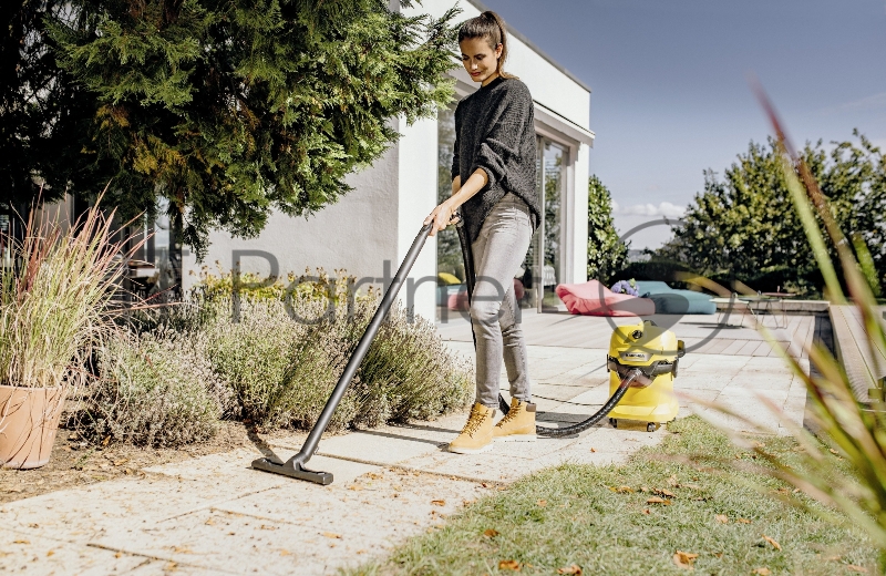 Строительный пылесос Karcher WD 4 V-20/5/22 1000Вт (уборка: сухая/сбор воды) желтый