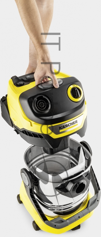 Строительный пылесос Karcher WD 5 S V-25/5/22 1100Вт (уборка: сухая/сбор воды) желтый