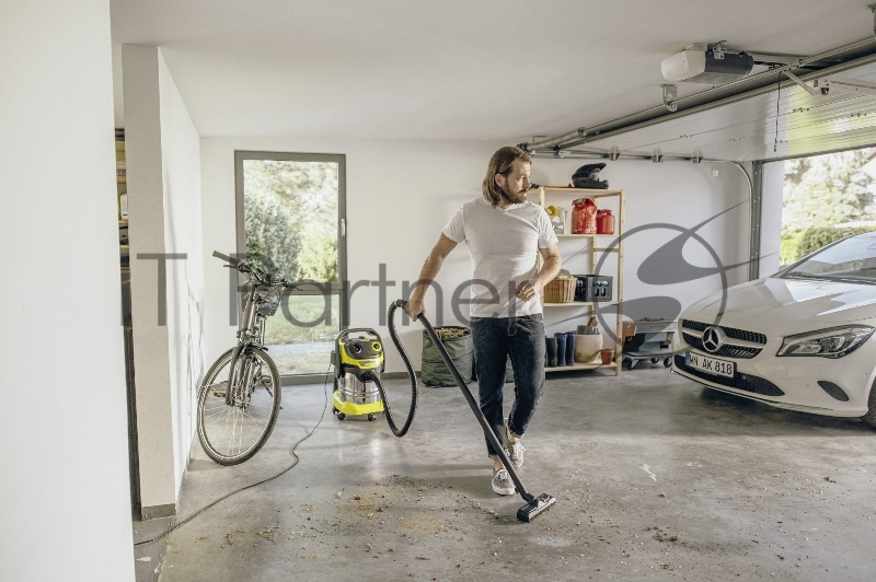 Строительный пылесос Karcher WD 5 S V-25/5/22 1100Вт (уборка: сухая/сбор воды) желтый