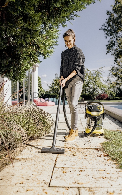 Строительный пылесос Karcher WD 5 S V-25/5/22 1100Вт (уборка: сухая/сбор воды) желтый
