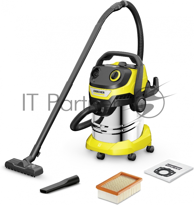 Строительный пылесос Karcher WD 5 S V-25/5/22 1100Вт (уборка: сухая/сбор воды) желтый