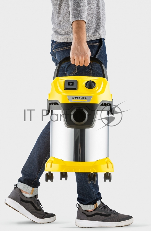 Строительный пылесос Karcher WD 3 P S V-17/4/20 1000Вт (уборка: сухая/сбор воды) желтый