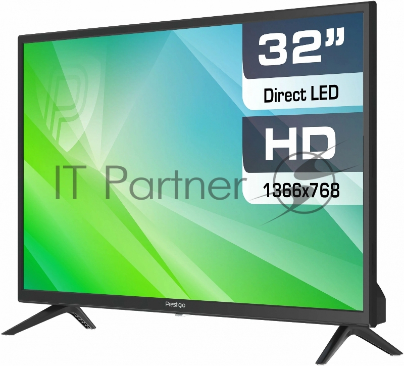 Телевизор LED Prestigio 32 PTV32SS06ZCISBK Top WR черный HD READY 50Hz DVB-T2 DVB-C DVB-S DVB-S2 USB WiFi Smart TV (RUS)