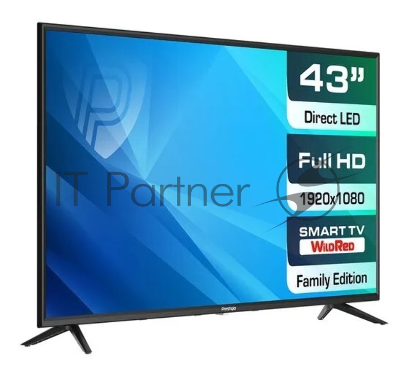 Телевизор LED Prestigio 43 PTV43SS06YCISBK Top WR черный FULL HD 50Hz DVB-T2 DVB-C DVB-S DVB-S2 USB WiFi Smart TV (RUS)