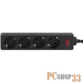 сбр Сетевой фильтр CBR CSF 2450-5.0 Black CB, длина кабеля 5 м, 4 розетки, чёрный цвет, цветная коробка, CSF 2450-5.0 Black CB