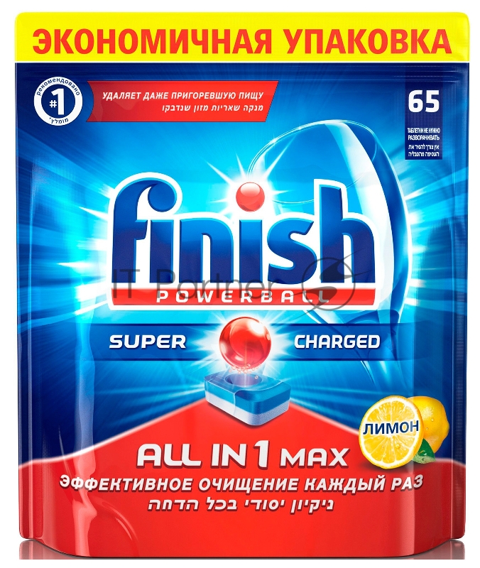Таблетки Finish All in One (упак.:65шт) (170707595496) для посудомоечных машин