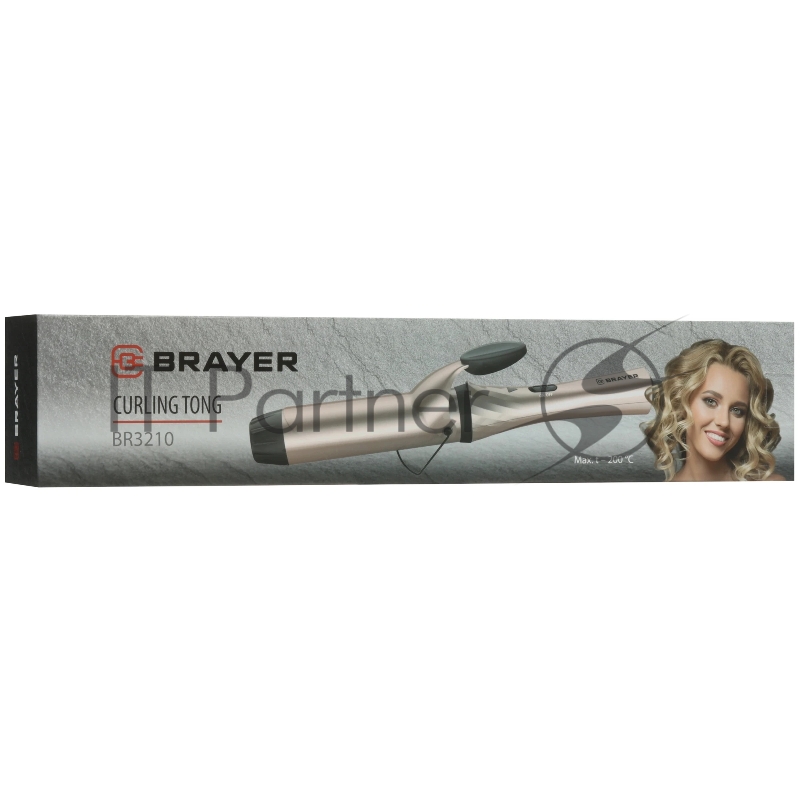 Электрощипцы BRAYER BR3210, 80 Вт, 38 мм, PTC Heating, t. 200, фиксация, шнур 1,8 м