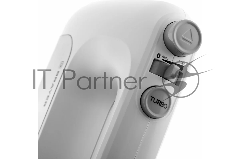 Миксер BRAYER BR1303, 500 Вт, корп.из нерж.стали, 5 режимов, 2 крюка, 2 венчика