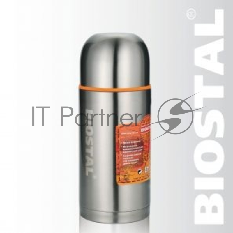 Термос BIOSTAL-СПОРТ NBP-500 0.5 л, узкое горло, 2 пробки, с крышкой-чашкой и доп. пласт.чашка.