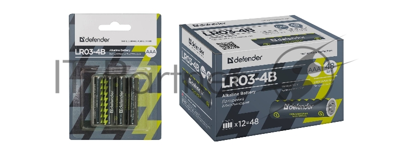 Батарейка алкалиновая LR03-4B AAA, в блистере 4 шт (цена за 1 шт.)