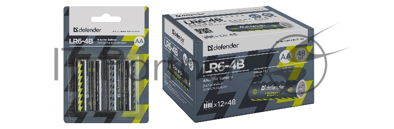 Батарейка алкалиновая LR6-4B AA, в блистере 4 шт (цена за 1 шт.)