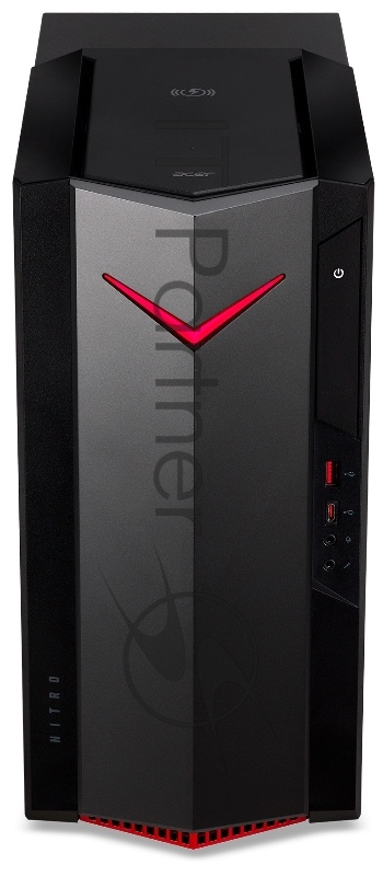 Компьютер Acer Nitro N50-620 MT i5 11400F (2.6) 16Gb SSD1Tb GTX1650 4Gb Windows 10 GbitEth WiFi BT 500W черный